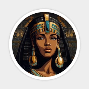 Black Cleopatra Art Magnet